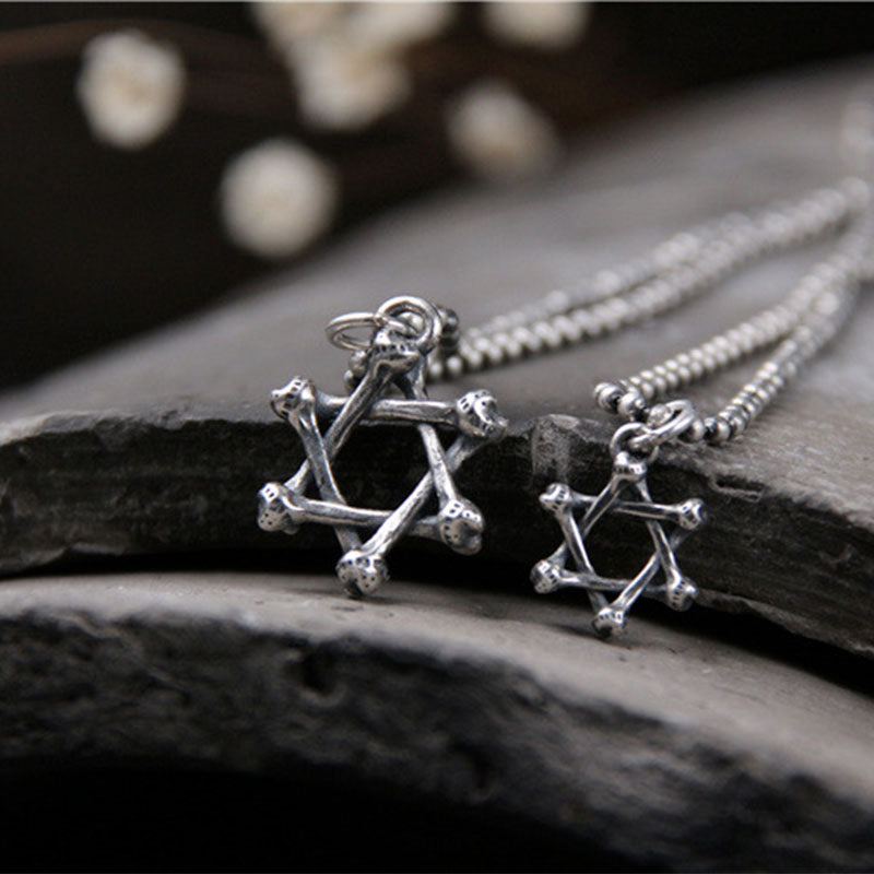 Collier en argent sterling 925 avec protection et espoir en forme d'étoile de David - image 5