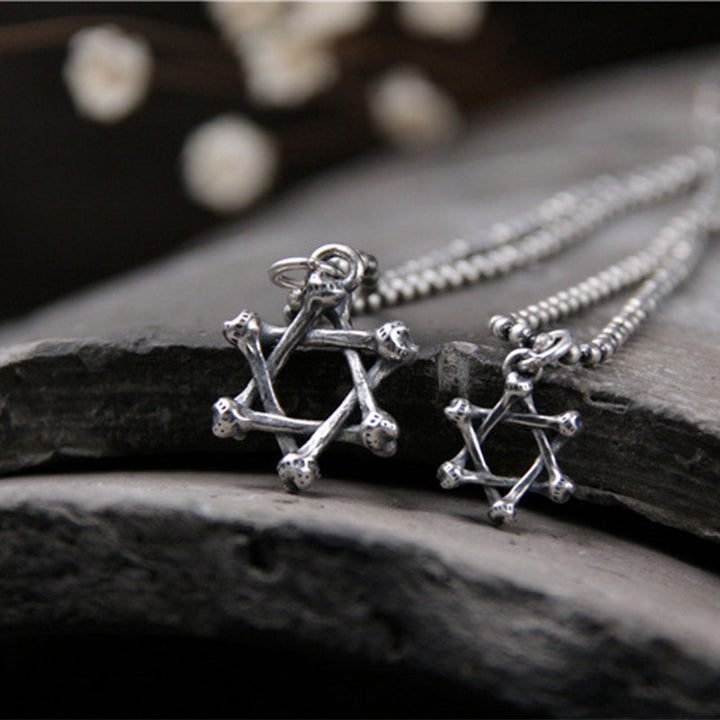 Collier en argent sterling 925 avec protection et espoir en forme d'étoile de David - image 5