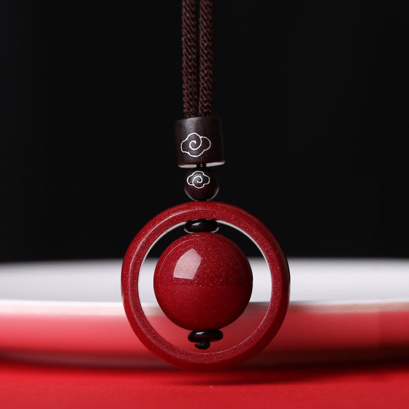 Collier Buddha Stones Om Mani Padme Hum PiXiu - Nuages de bon augure - Corde marron - image 24