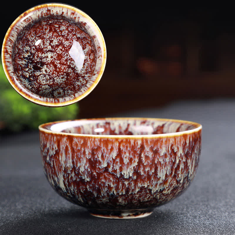 Tasse à thé en céramique colorée avec Buddha Stones pour la maison et le bureau