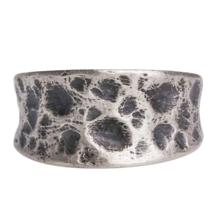 Bague de protection en argent sterling 925 Buddha Stones et texture bosselée - image 5