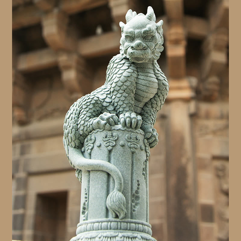 Buddha Stones Feng Shui Debout Assis Dragon Succès Chance Décoration de la Maison - image 6