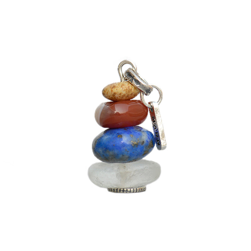 Collier pendentif calme en Buddha Stones Zen Cairn Labradorite Divers cristaux - image 18