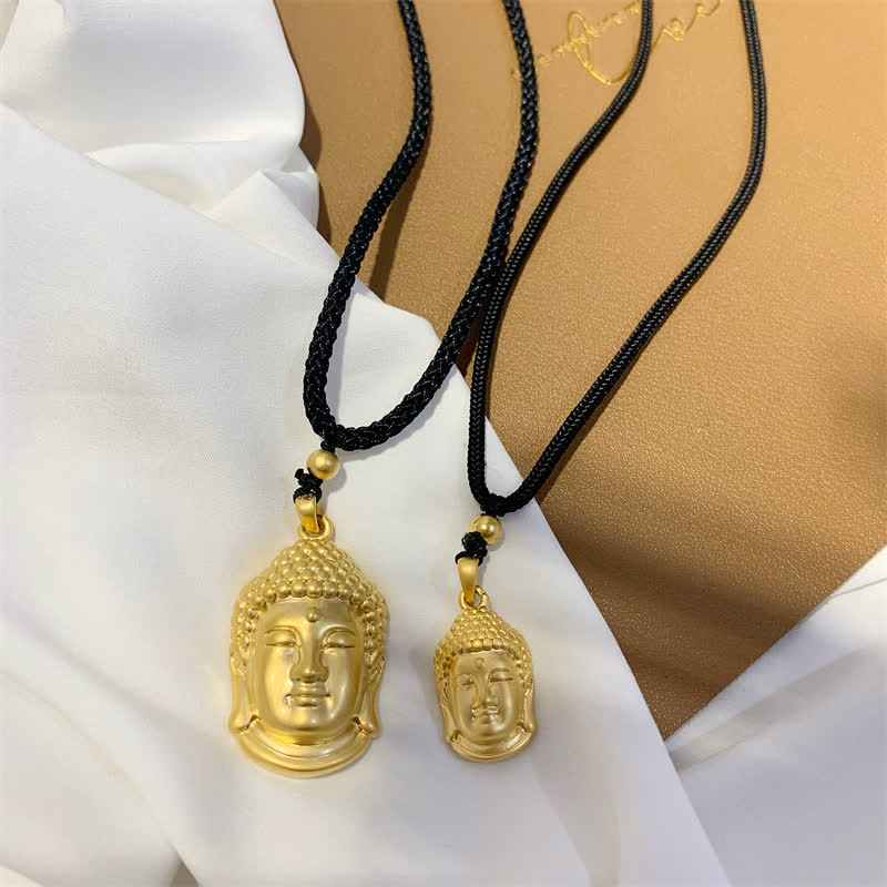 Collier pendentif en cuivre et or représentant un Bouddha - image 4