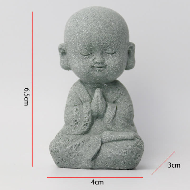 Buddha Stones Méditation Prière Moine Statue de Bouddha Sérénité Décoration de la Maison - image 13