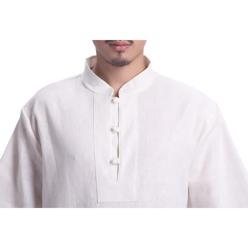 Ensemble de vêtements en coton et lin pour homme Buddha Stones, méditation spirituelle zen, prière - image 13