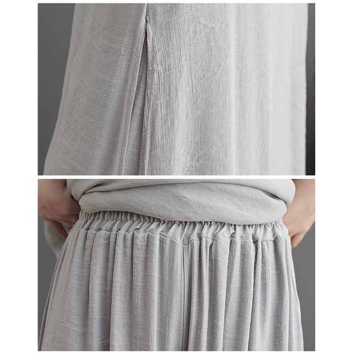 Ensemble de vêtements pour femmes Buddha Stones et motif simple pour méditation, prière, pratique spirituelle zen, yoga