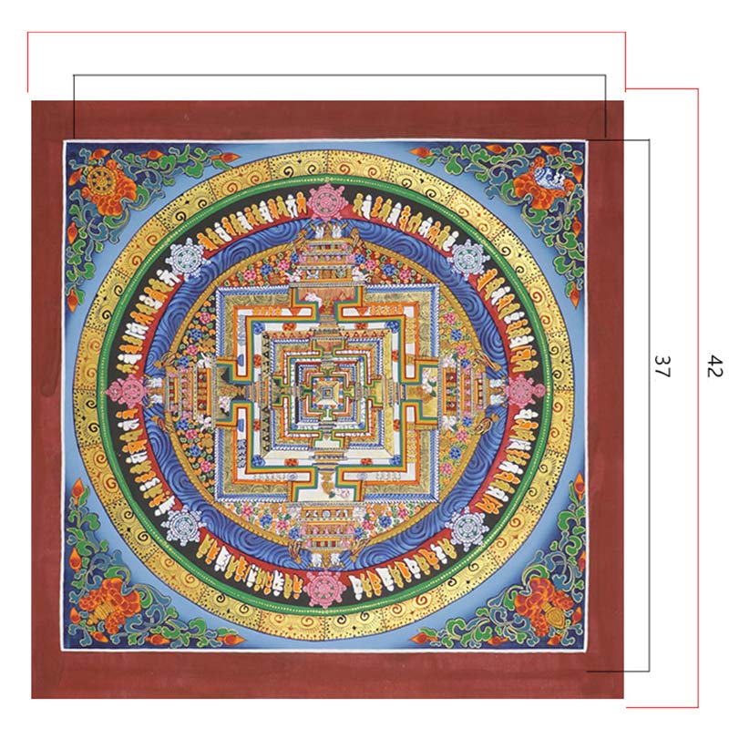 Peinture Thangka tibétaine en Buddha Stones , bénédiction, décoration faite à la main