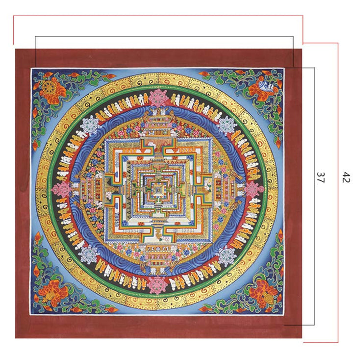 Peinture Thangka tibétaine en Buddha Stones , bénédiction, décoration faite à la main