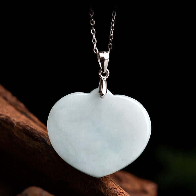 Collier Buddha Stones rieur en jade blanc, pierre de Bouddha, porte-bonheur, chaîne en acier titane - image 6