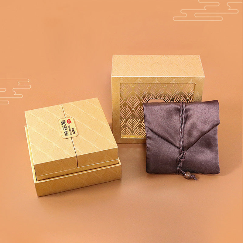 Coffret cadeau à motif de plumes pour rangement de bijoux rétro - image 5
