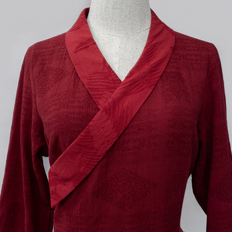 Robe tibétaine en Buddha Stones Vêtements Lhassa Robe longue portefeuille Robe longue Vêtements pour femmes