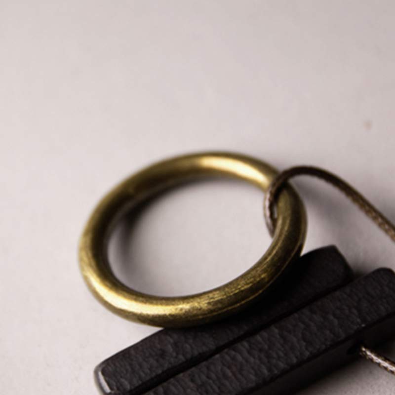 Collier pendentif illumination en bois d'ébène Buddha Stones et cercle zen - image 8