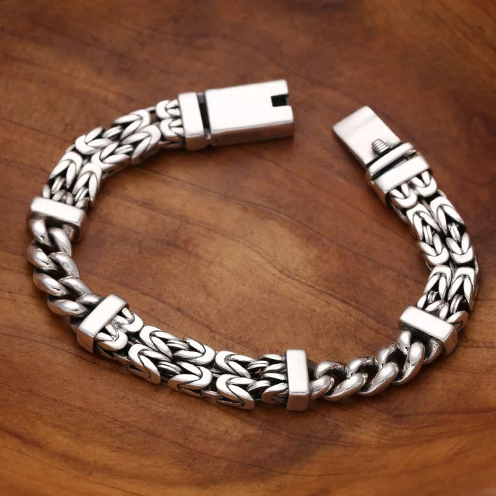 Bracelet de guérison porte-bonheur à motif de chaîne rétro avec Buddha Stones