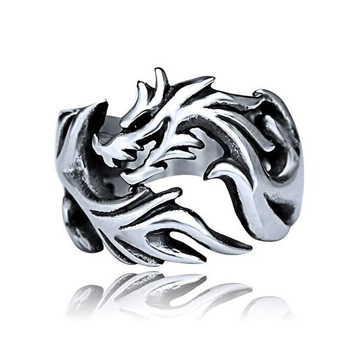 Bague ajustable avec force de protection et motif dragon et Buddha Stones - image 20