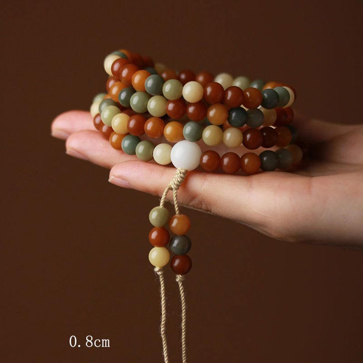 Bracelet Mala Bodhi Seed Harmony Sagesse avec Buddha Stones
