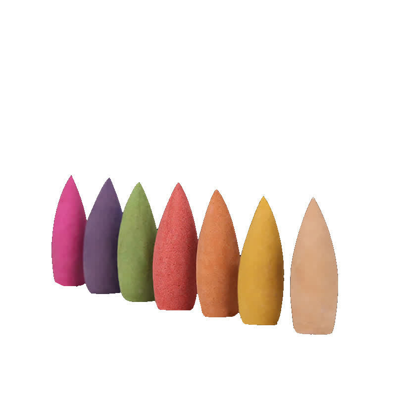 Encens à reflux aux arômes floraux mixtes de Buddha Stones au bois de santal, paquet de 50 cônes