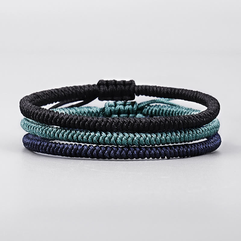 Bracelet de force tibétain en Buddha Stones , 3 pièces, nœud King Kong, amulette artisanale