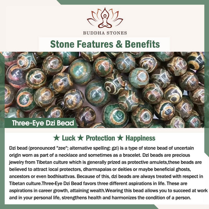 Buddha Stones Bracelet d'harmonie Dorje en cuivre avec 108 perles de Mala en perles de Bodhi violettes à trois yeux
