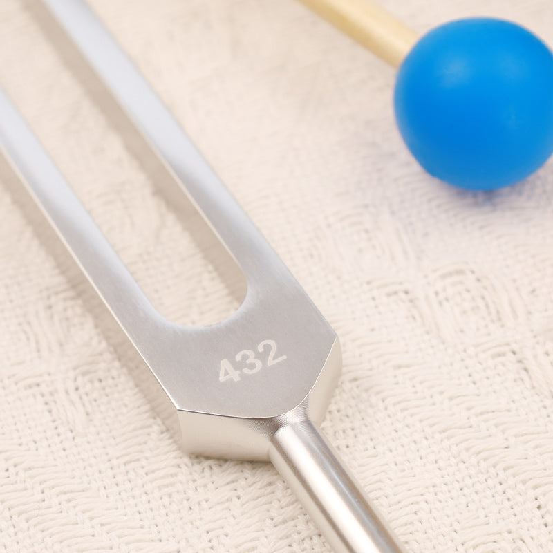 Diapason 432 Hz en alliage d'aluminium avec marteau pour la guérison de l'esprit et de l'âme - image 3