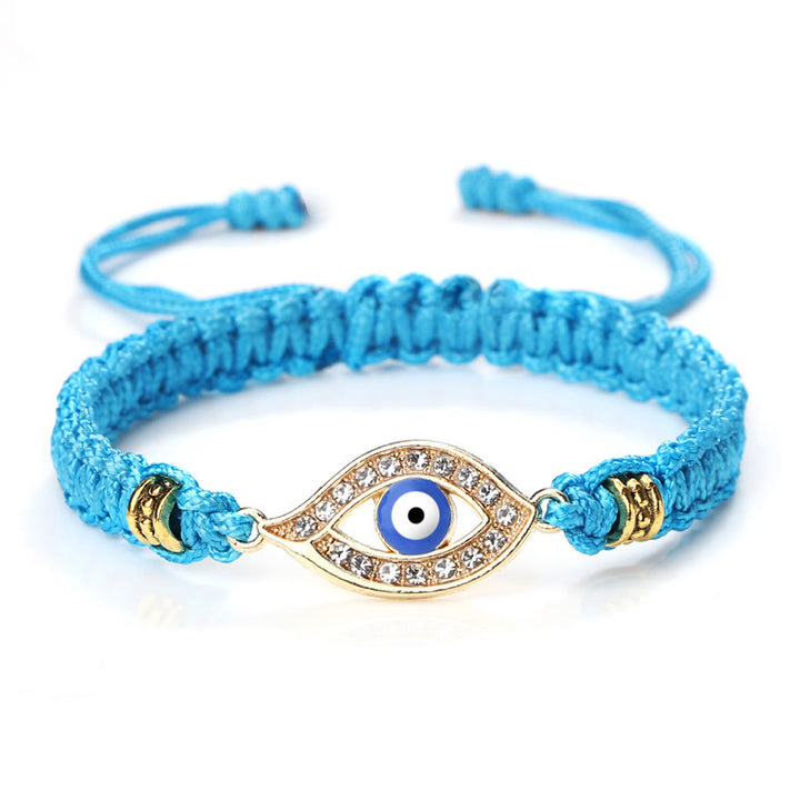 Bracelet en corde avec Buddha Stones pour éloigner le mauvais œil et les mauvais esprits