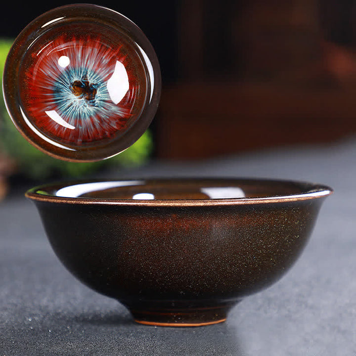 Tasse à thé en céramique colorée avec Buddha Stones pour la maison et le bureau