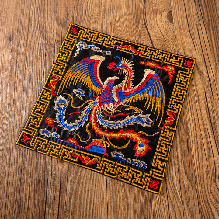 Dessous de Buddha Stones Phoenix Dragon Kirin Dessous de verre pour tasse à thé Dessous de verre Kung Fu