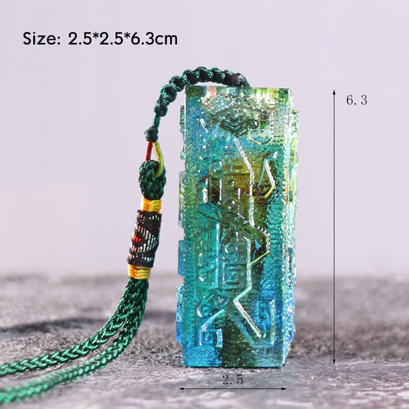 Pièce d'art en cristal Liuli faite à la main Feng Shui Décoration de bureau à domicile - Petit - Sans base en cristal - image 2