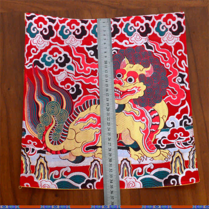 Tapis d'autel de prière Fengshui Kirin Tapis de méditation de guérison Symbole de bon augure
