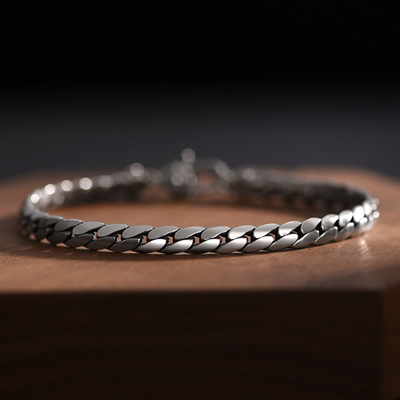 Buddha Stones Collier et bracelet en cuivre punk avec double dorje vajra strength
