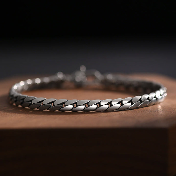 Buddha Stones Collier et bracelet en cuivre punk avec double dorje vajra strength