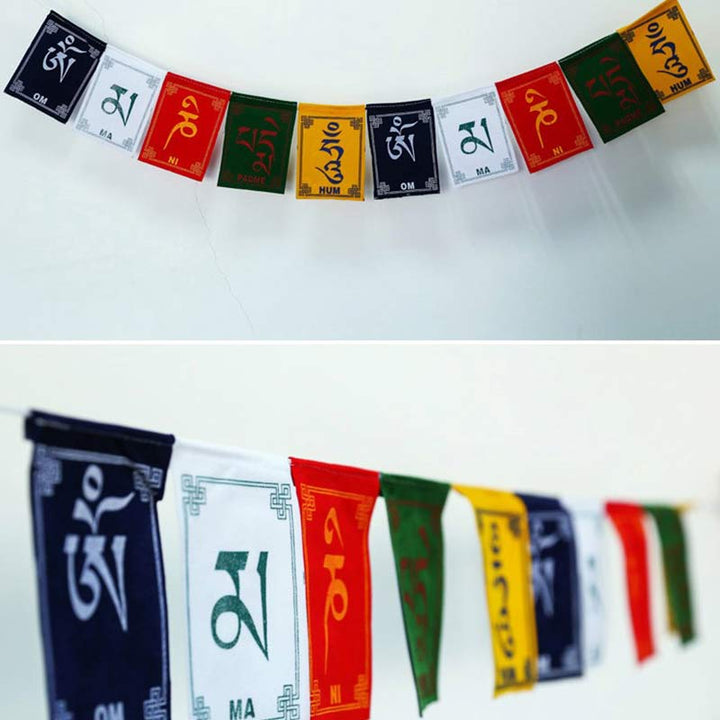 Drapeau de prière tibétain Om Mani Padme Hum pour voiture extérieure - image 19
