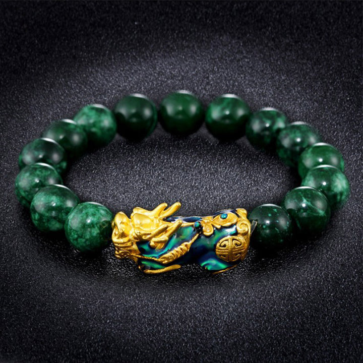 Bracelet de protection en jade FengShui PiXiu Buddha Stones