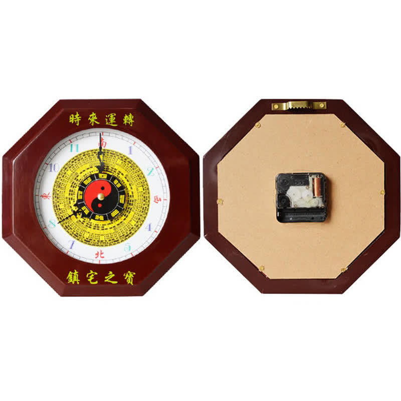 Horloge murale Feng Shui Bagua Map Balance Energy Map
