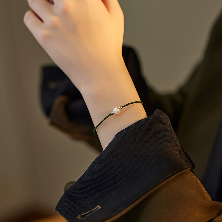 Bracelet tressé en Buddha Stones