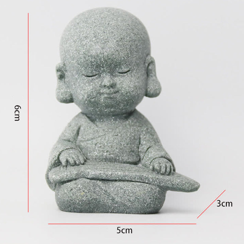 Buddha Stones Méditation Prière Moine Statue de Bouddha Sérénité Décoration de la Maison - image 5