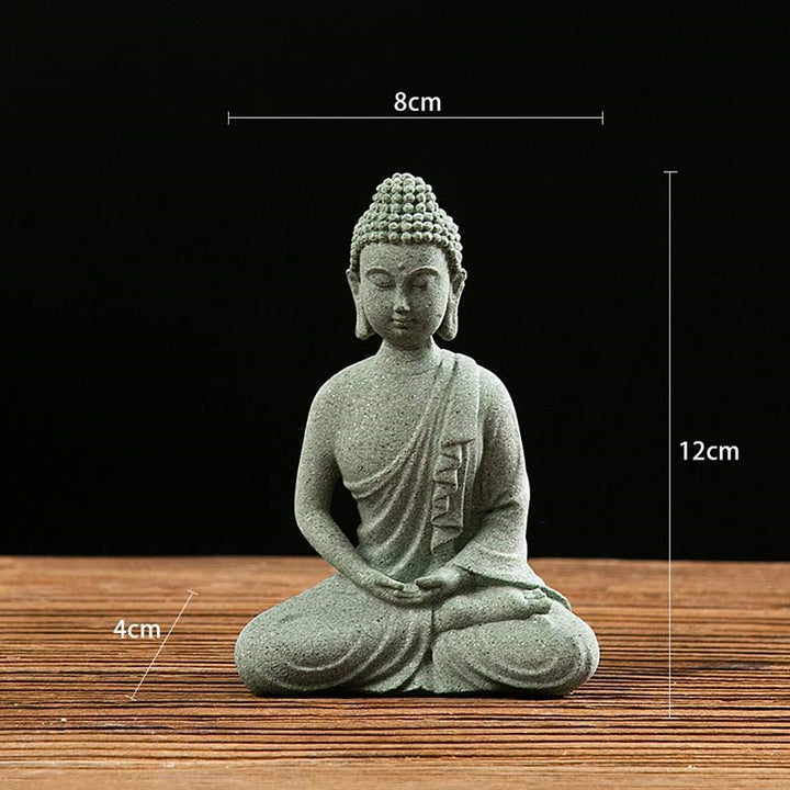 Buddha Stones Méditation Tibétaine Contemplation Bouddha Sérénité Compassion Statue Figurine Décoration