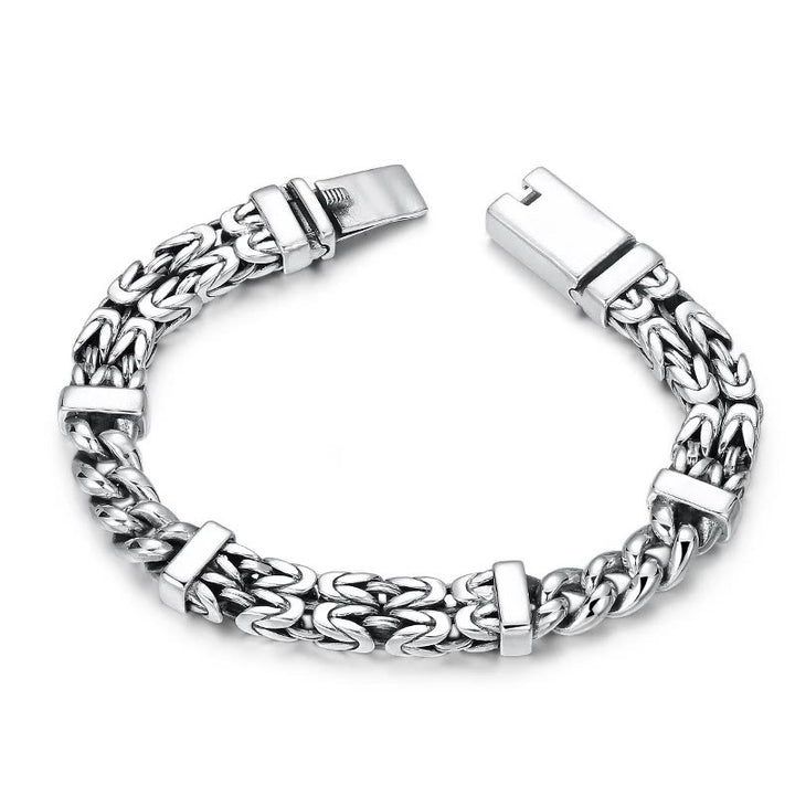Bracelet de guérison porte-bonheur à motif de chaîne rétro avec Buddha Stones