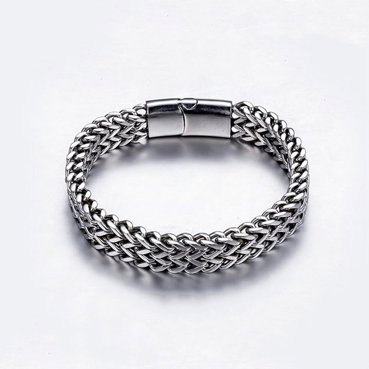 Bracelet d'équilibre en acier titane avec boucle magnétique et écailles de poisson en Buddha Stones - image 6