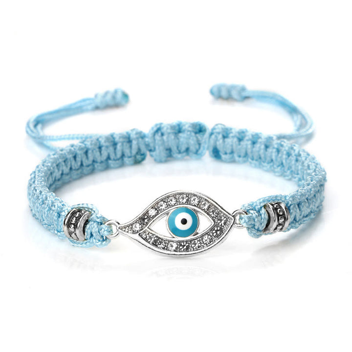 Bracelet en corde avec Buddha Stones pour éloigner le mauvais œil et les mauvais esprits
