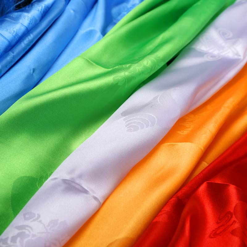 Décoration Khata de 5 couleurs avec bénédiction tibétaine
