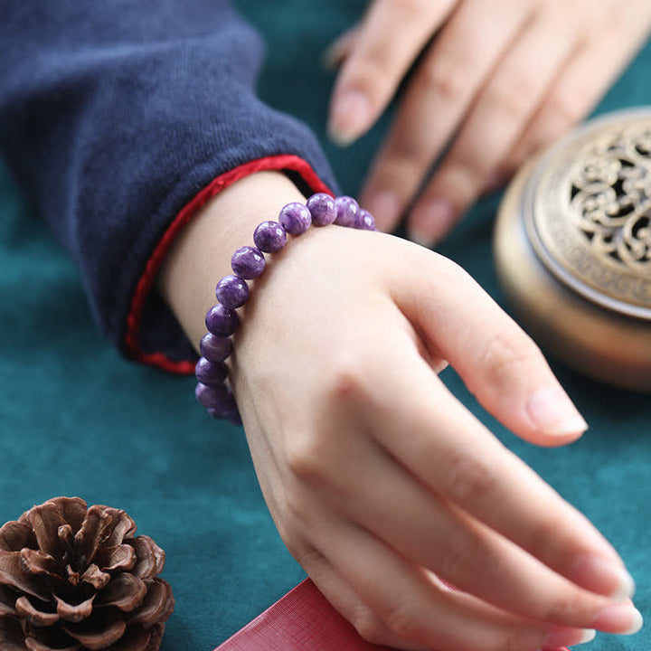 Bracelet de transformation positive en cristal d'améthyste