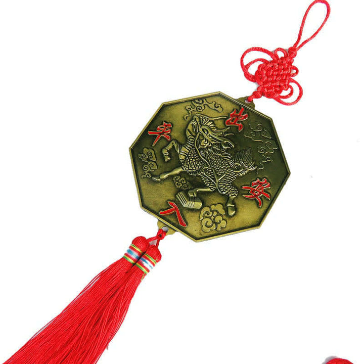 Carte Feng Shui Bagua Nœuds chinois Harmonie Carte énergétique Miroir - Carte Bagua Kirin de 10 cm - image 20