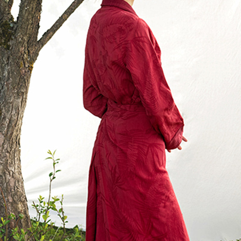 Robe tibétaine en Buddha Stones Vêtements Lhassa Robe longue portefeuille Robe longue Vêtements pour femmes
