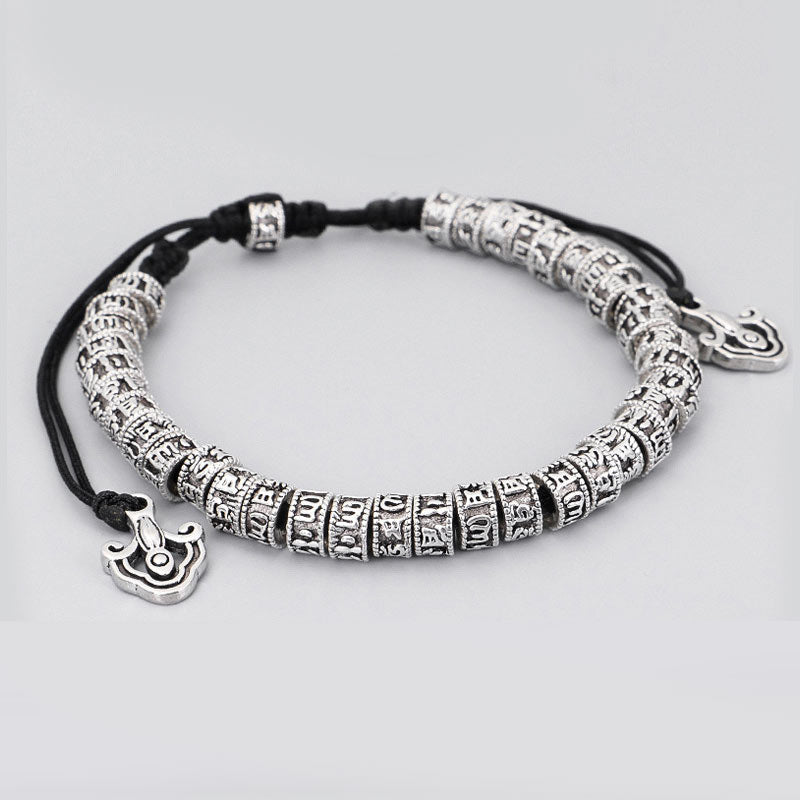 Bracelet de pureté tibétain fait main avec mantra en Buddha Stones