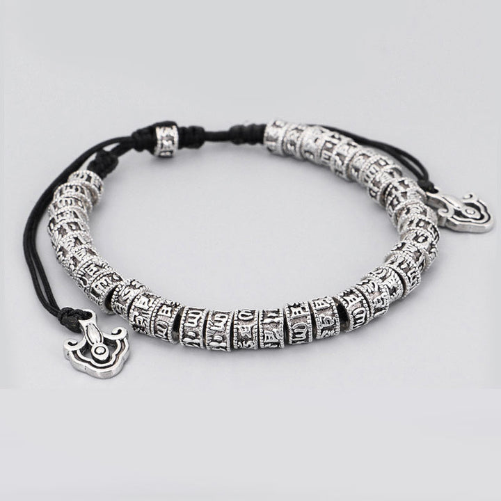 Bracelet de pureté tibétain fait main avec mantra en Buddha Stones