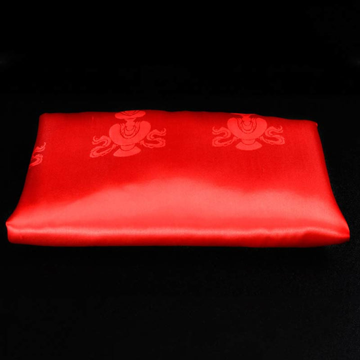 Décoration Khata de 5 couleurs avec bénédiction tibétaine - Rouge - image 7