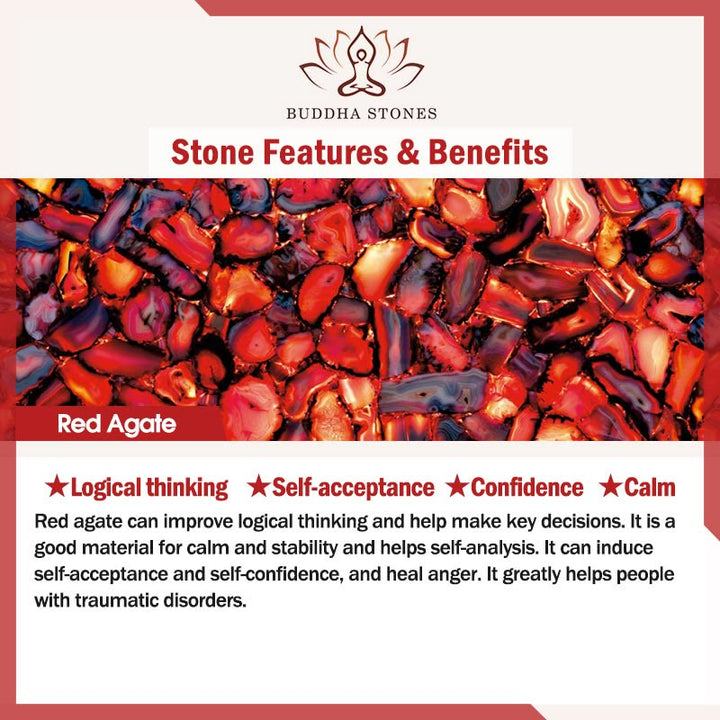 Buddha Stones Zodiaque chinois Bouddha natal Agate rouge Petite feuille Bois de santal rouge Cinabre Amulette Bénédiction Double Bracelet enroulé