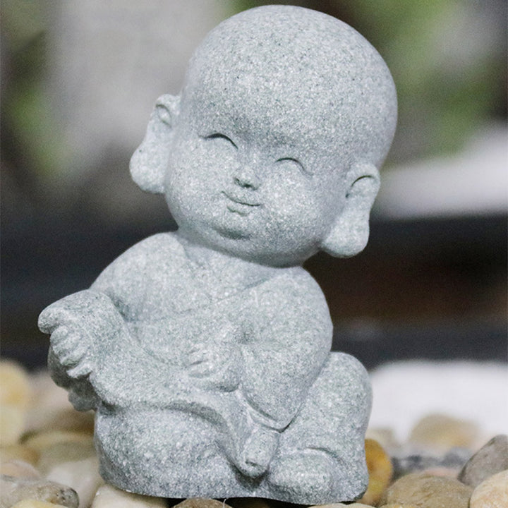 Buddha Stones Méditation Prière Moine Statue de Bouddha Sérénité Décoration de la Maison - image 9