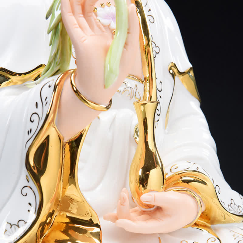 Statue en céramique du succès du Bodhisattva Avalokitesvara de Chenrezig, décoration de la maison - image 8